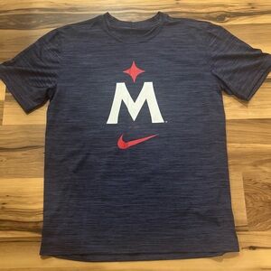 Nike Men's Navy Blue Twins T-Shirt